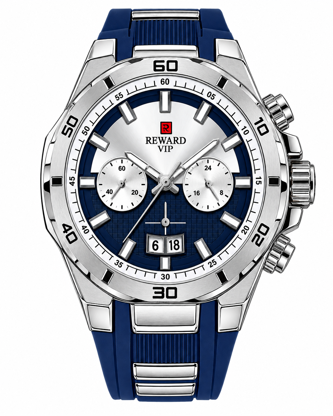 REWARD VIP Chronograph Watch – Blue Strap
