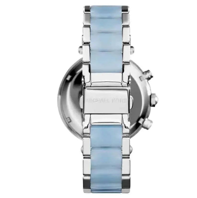 Michael Kors Watch - Michael Kors Parker White Dial Two Tone Steel Strap Watch for Women - MK6138