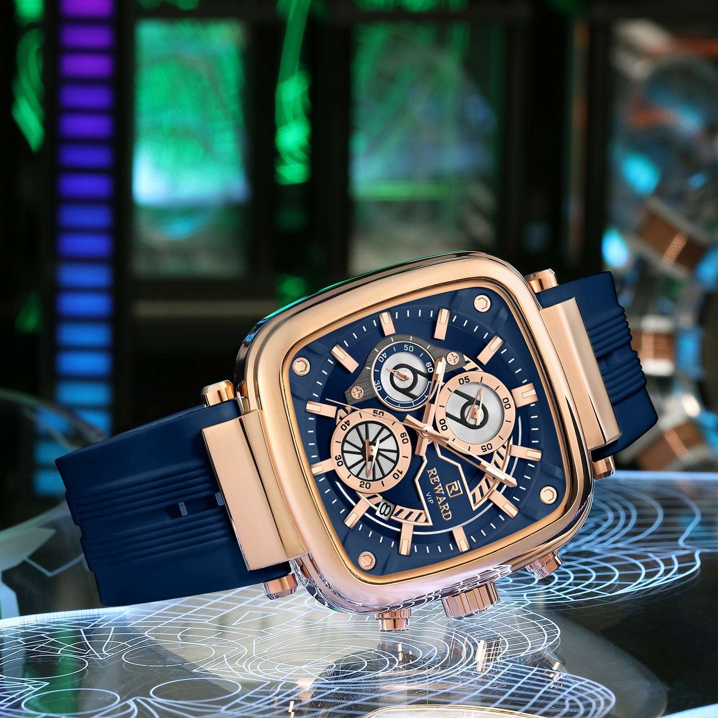 Reward Analog Watch  - For Men Blue Colour Analog Watch For Men