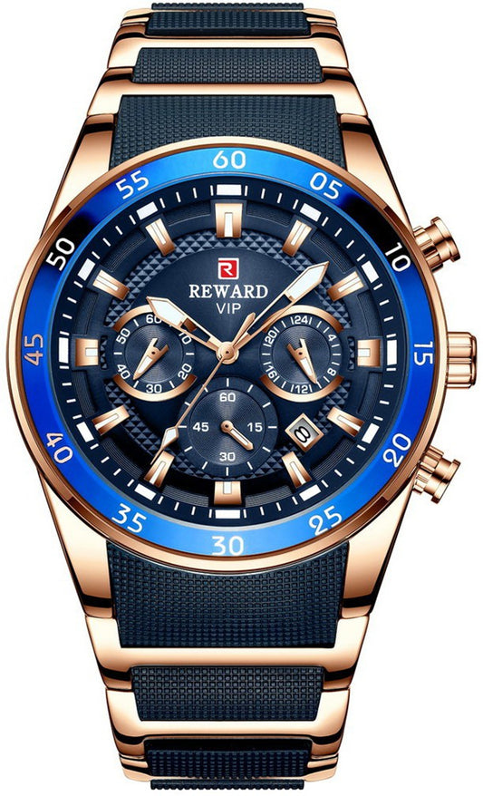 REWARD Men Quartz Watch Multifunction Wristwatch with Date Business Male Watch vip