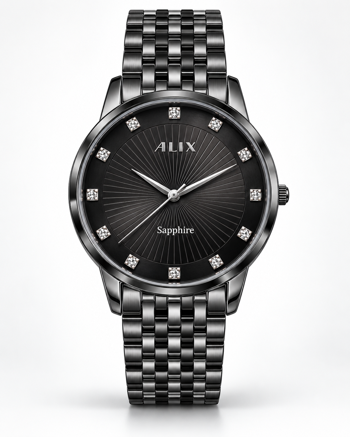 ALIX Extra Slim All Black Men's Analog Watch – 5mm Thin Case
