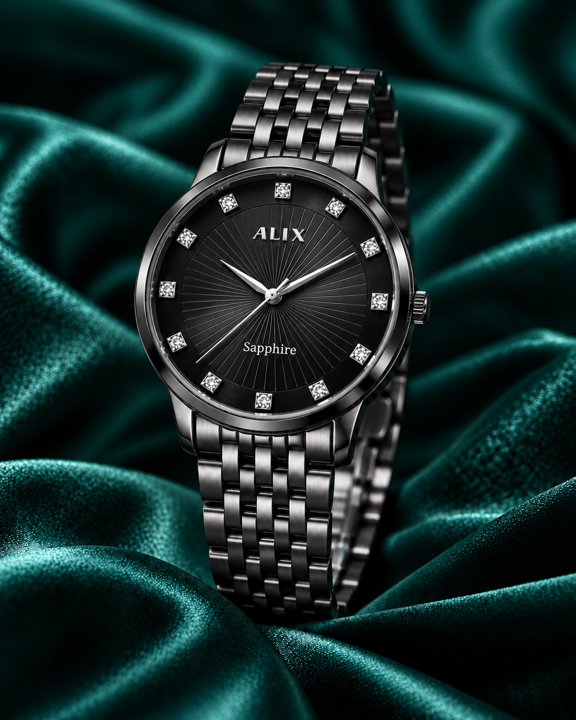 ALIX Extra Slim All Black Men's Analog Watch – 5mm Thin Case
