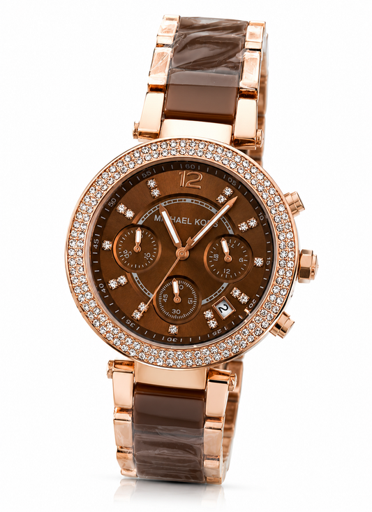 Michael Kors Parker Analog Brown Dial Women's Watch - MK6378