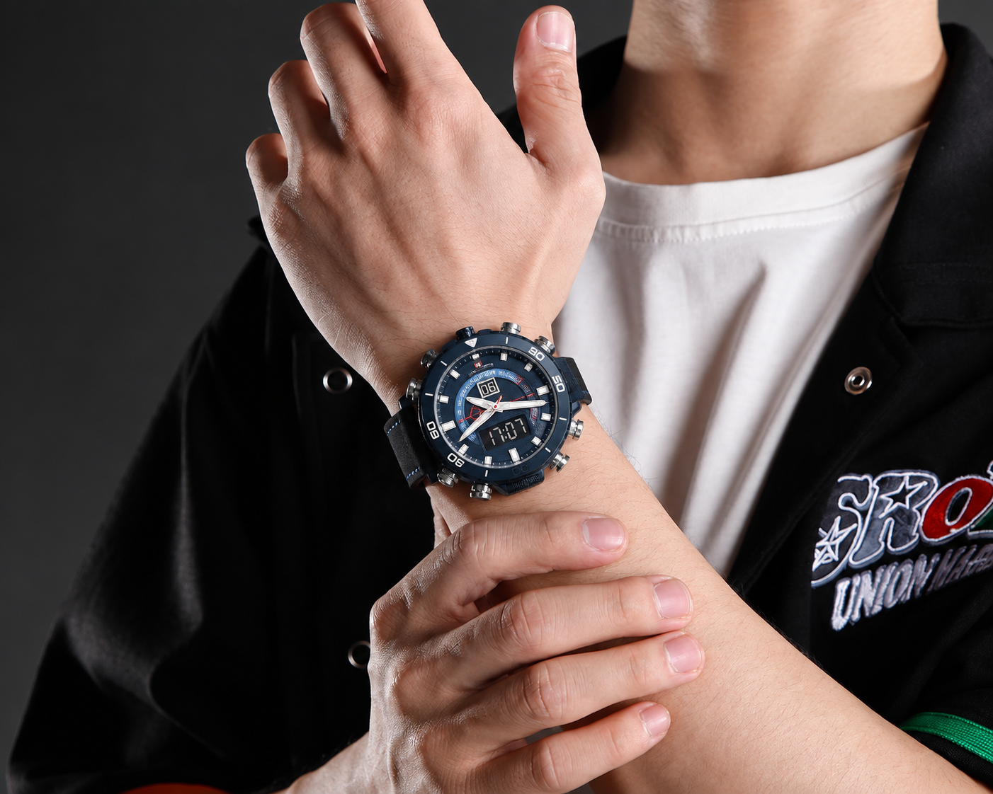 NAVIFORCE Men’s Analog-Digital Sports Watch
