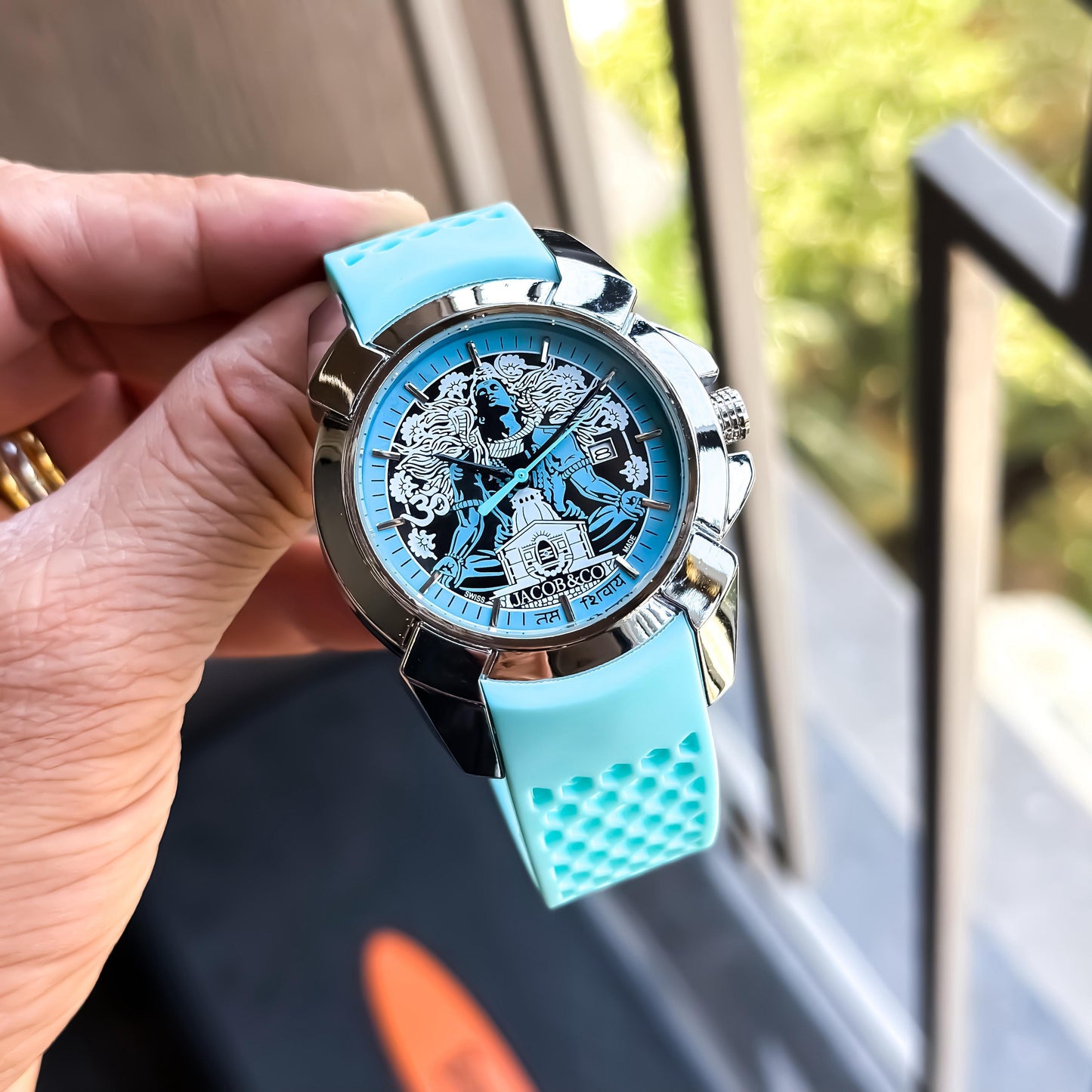 JACOB & CO. RUDRA EDITION (Sky Blue & Silver) – Premium Luxury  Watch for Men