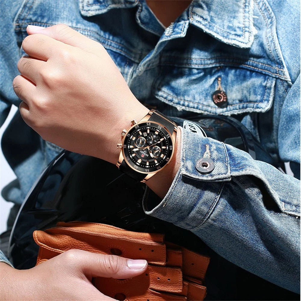 REWARD Men Quartz Watch Multifunction Wristwatch with Date Business Male Watch vip