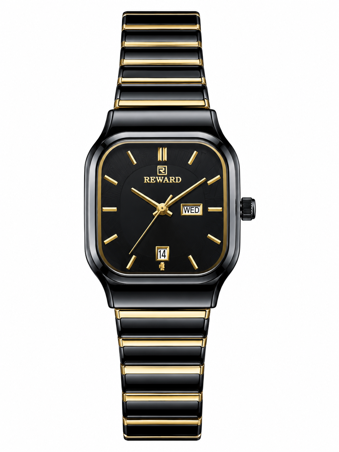REWARD RD101L GB Black & Gold Ladies Watch – Elegant & Stylish