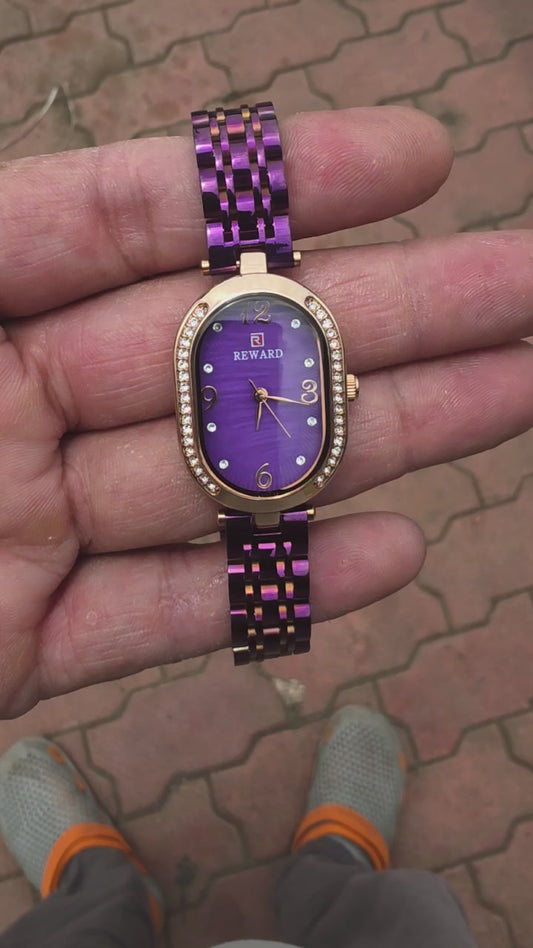 REWARD RD601 RGPEPE Purple Rose Gold Women's Watch