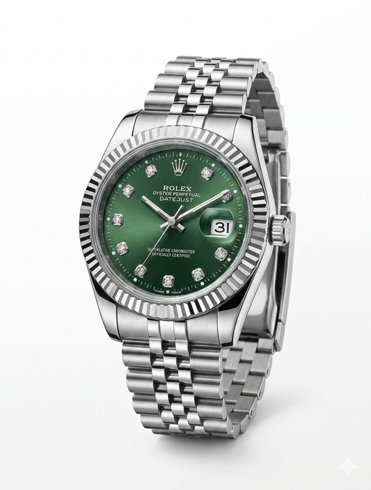 Rolex Submariner Handcrafted Silver watch
