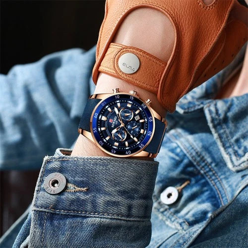 REWARD Men Quartz Watch Multifunction Wristwatch with Date Business Male Watch vip
