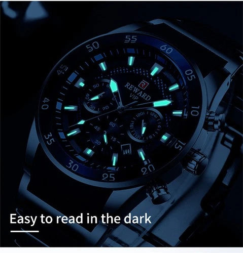 REWARD Men Quartz Watch Multifunction Wristwatch with Date Business Male Watch vip